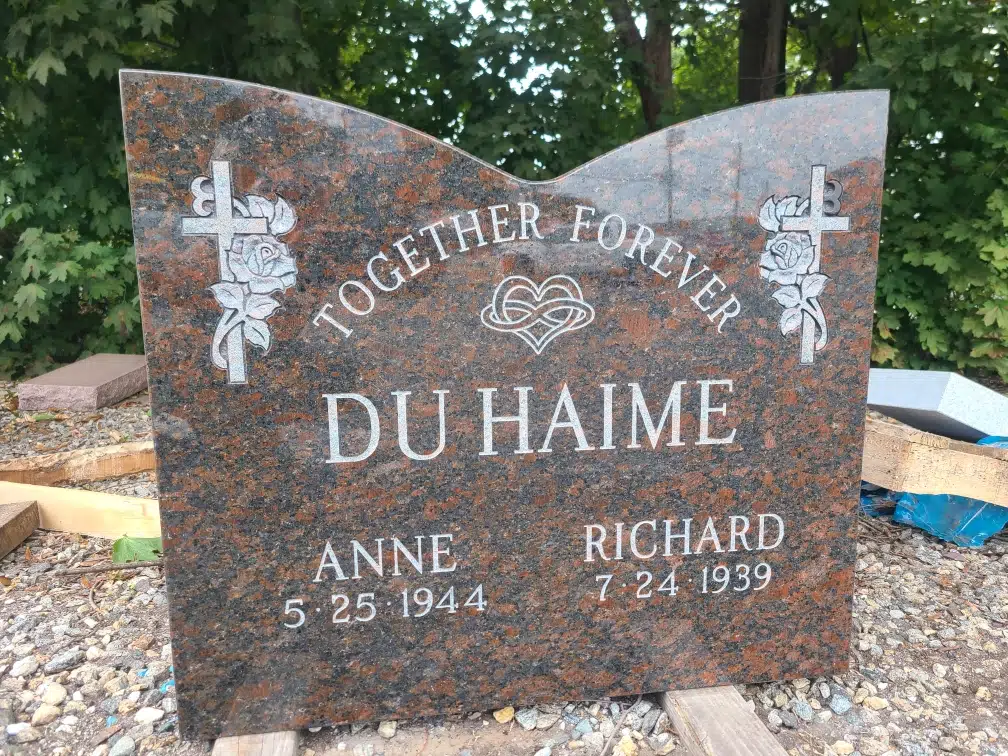 Bronze Headstone hand-carved by Bronze Memorial Shop in NJ — image 2