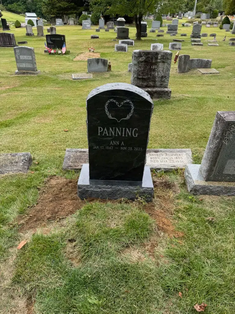 Bronze Headstone hand-carved by Bronze Memorial Shop in NJ — image 2