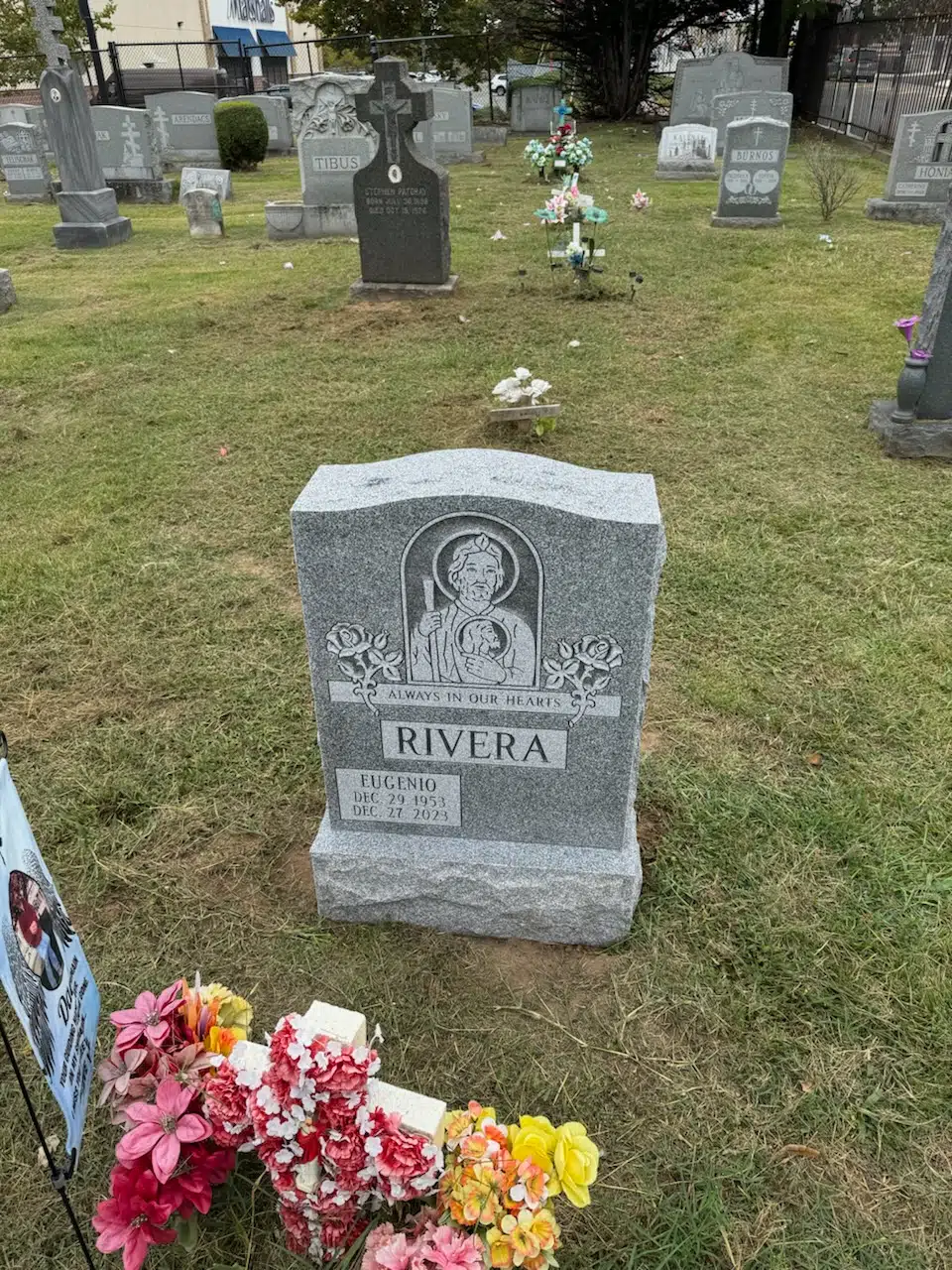 Bronze Headstone hand-carved by Bronze Memorial Shop in NJ — image 4