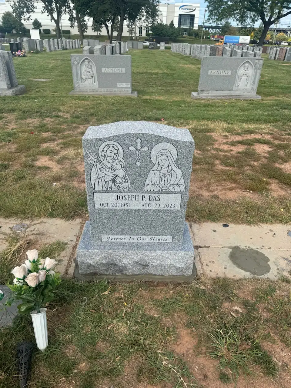 Bronze Headstone hand-carved by Bronze Memorial Shop in NJ — image 7