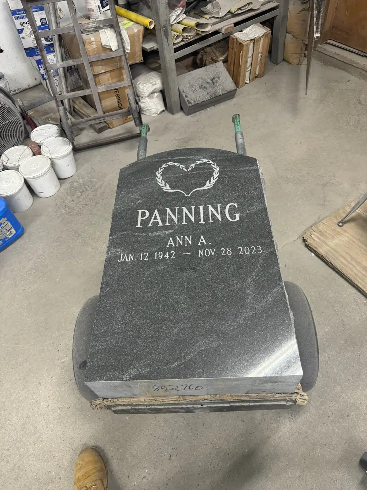 Bronze Headstone hand-carved by Bronze Memorial Shop in NJ — image 9