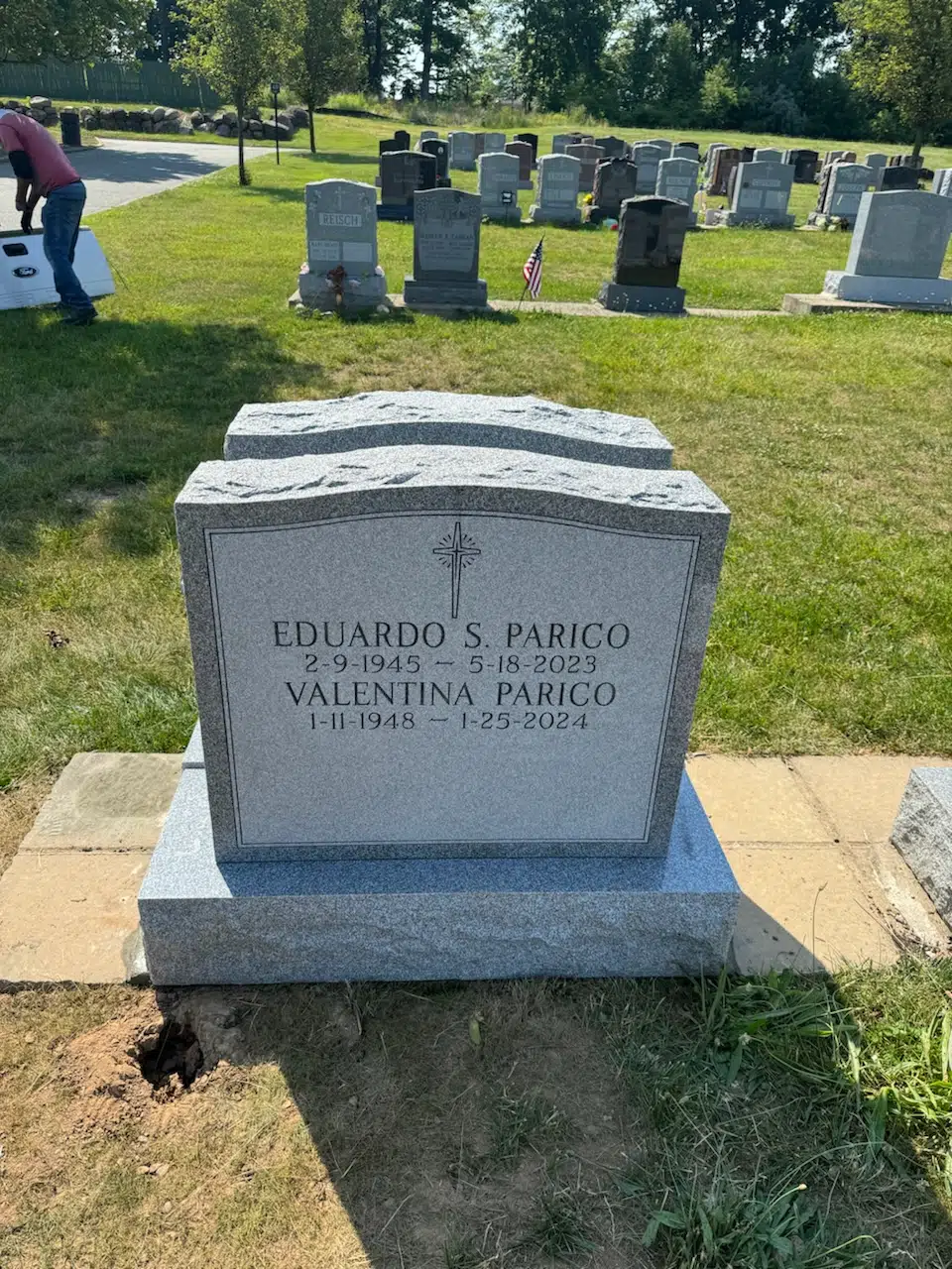 Bronze Headstone hand-carved by Bronze Memorial Shop in NJ — image 3